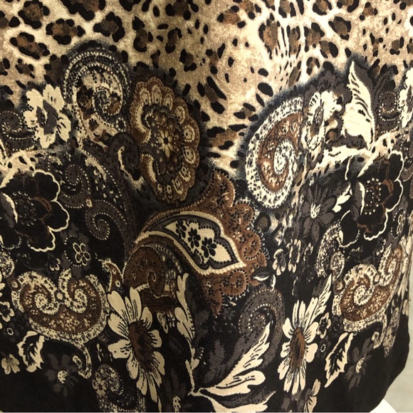 Kim Roger’s Signature Leopard and Floral Print Maxi Skirt - Picture 6 of 7